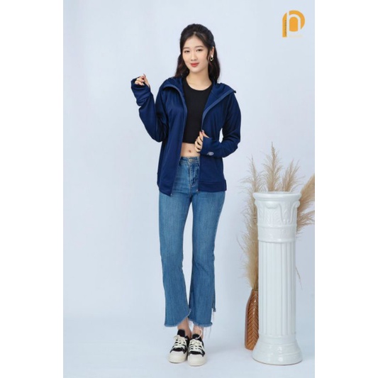Áo chống nắng nữ dáng ngắn gấu to, áo chống nắng nữ ngắn cải thông hơi kim cương cao cấp