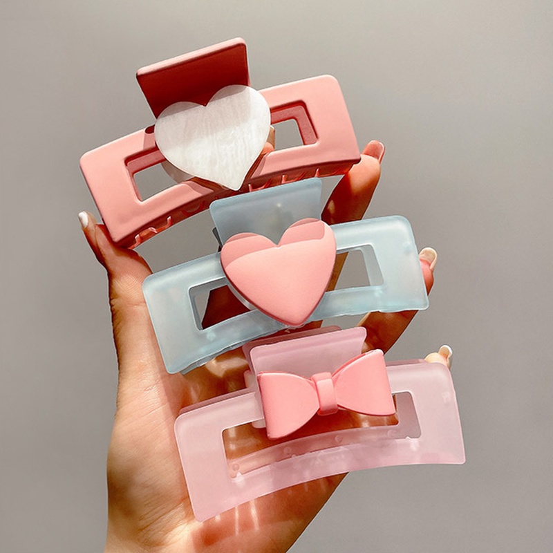 Kẹp Tóc Hình Trái Tim Dễ Thương Phong Cách Hàn Quốc Thời Trang Mùa Hè Cho Nữ