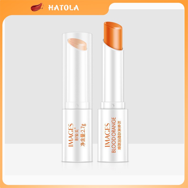 Son dưỡng môi IMAGES mềm mượt giảm thâm môi chiết xuất cam đỏ dưỡng môi nội địa Trung