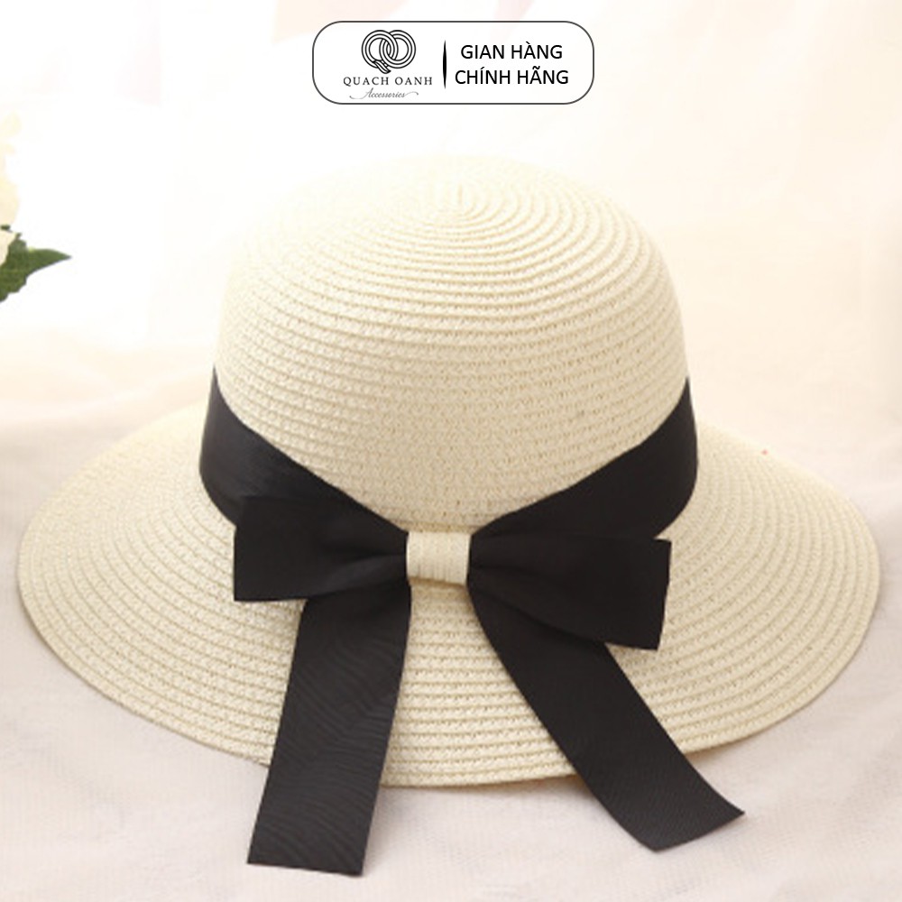 Mũ nón cói QO ACCESSORIES cho mẹ và bé diện đôi đi biển mùa hè MU33