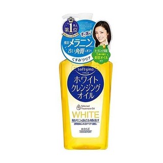Dầu tẩy trang Kose Softymo White Selected Treatment Oil 230ml - Dành cho trang điểm đậm