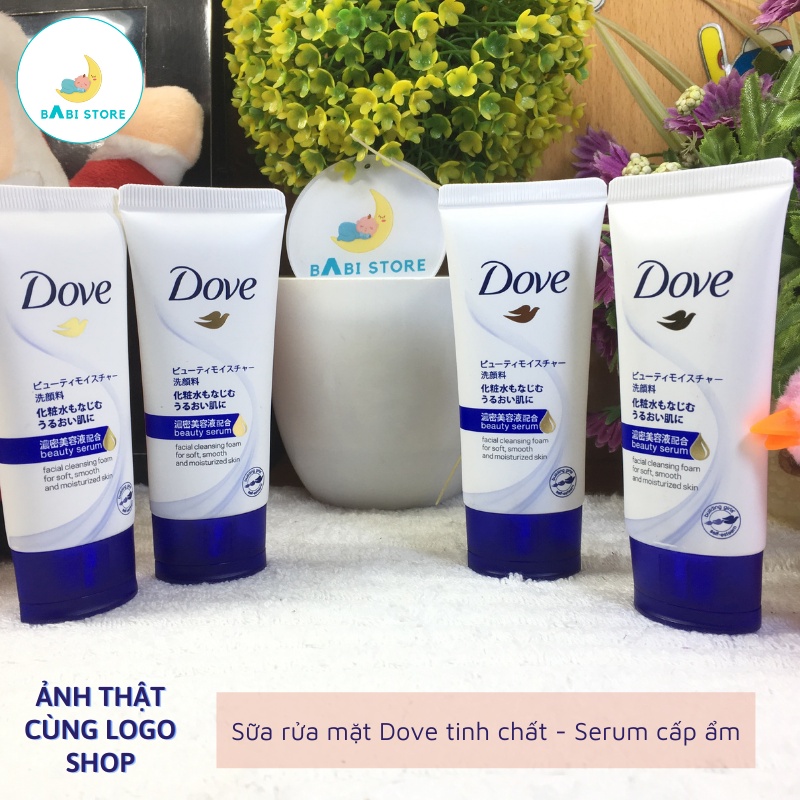 Sữa Rửa Mặt Dove Tinh Chất Serum Cấp Ẩm &amp; Cho Da Mềm Mượt 30g Beauty Serum Facial Cleansing - BabiStore