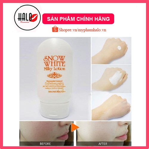 Sữa dưỡng thể dưỡng trắng SECRET KEY Snow White Milky Lotion