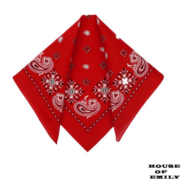 Khăn bandana nam in hoa văn vải cotton size 55x55cm - Khăn turban