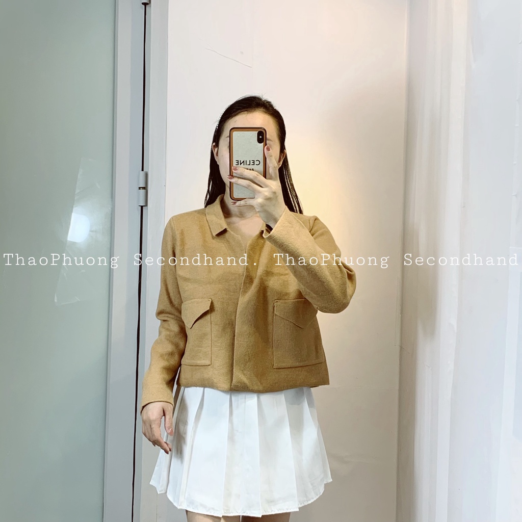 Aó khoác len cardigan secondhand/áo len nữ