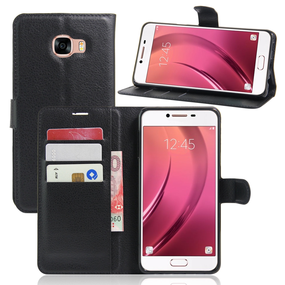 Bao da điện thoại nắp lật có khe cắm card cho Samsung Galaxy  C7 C9 Pro Plus 2017 | BigBuy360 - bigbuy360.vn