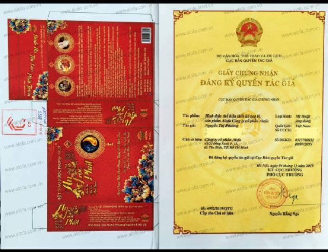 BỘT PHONG THỦY ALOFA - TẶNG TÚI GẤM ĐỎ BÌNH AN