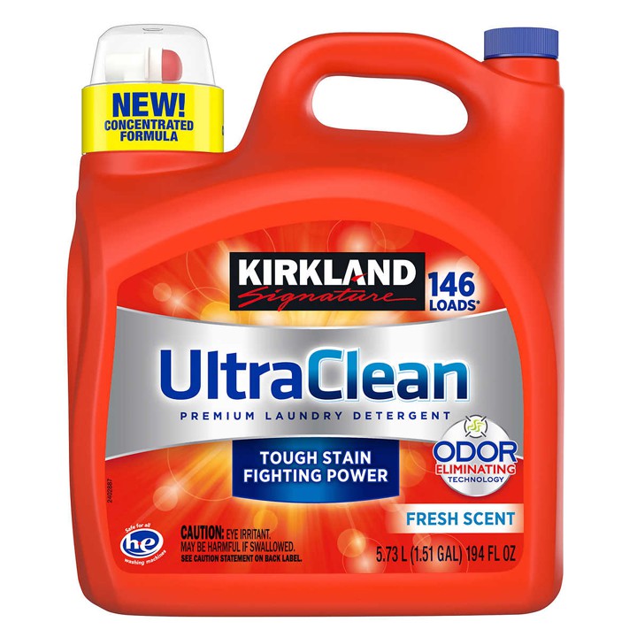 Nước giặt Kirkland Signature Ultra Clean - Fresh Scent, 5.73L