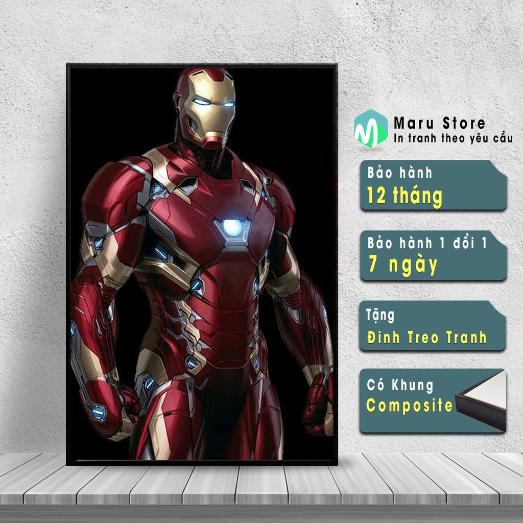 Tranh Treo Tường Iron Man, Trang Trí Phòng Khách
