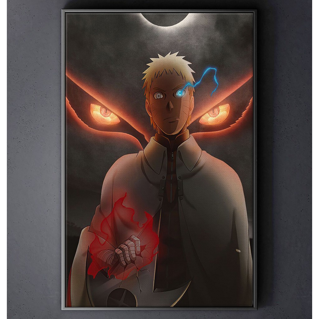 TRANH CANVAS ANIME NARUTO treo tường in theo yêu cầu - Uzumaki Naruto 3