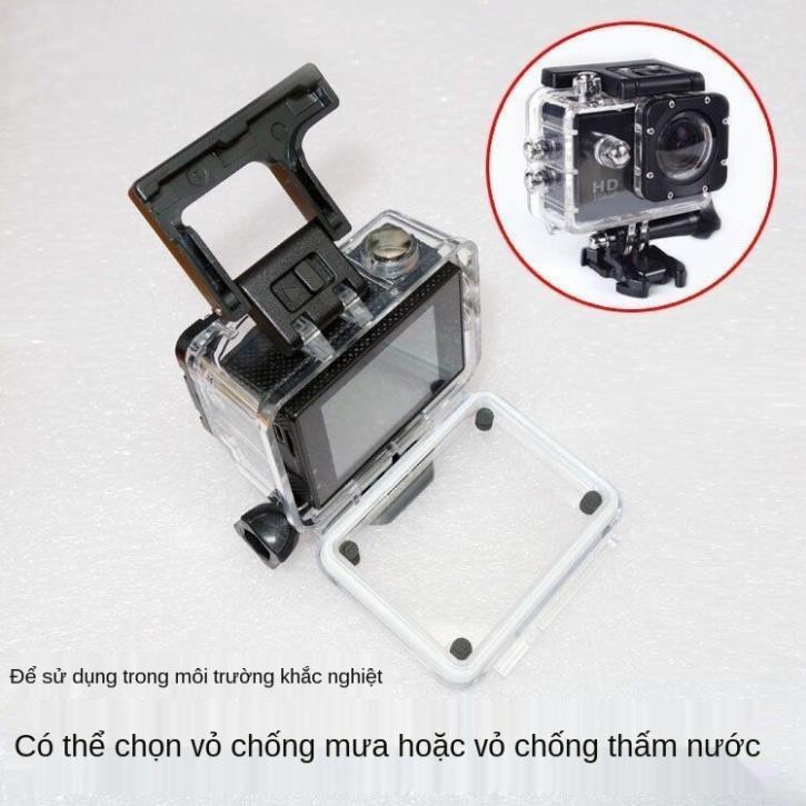 Camera thể thao có màn hình hiển thị 2 inch ghi video đi xe máy đội mũ bảo hiểm chống nước lặn ống thở du lịch dưới