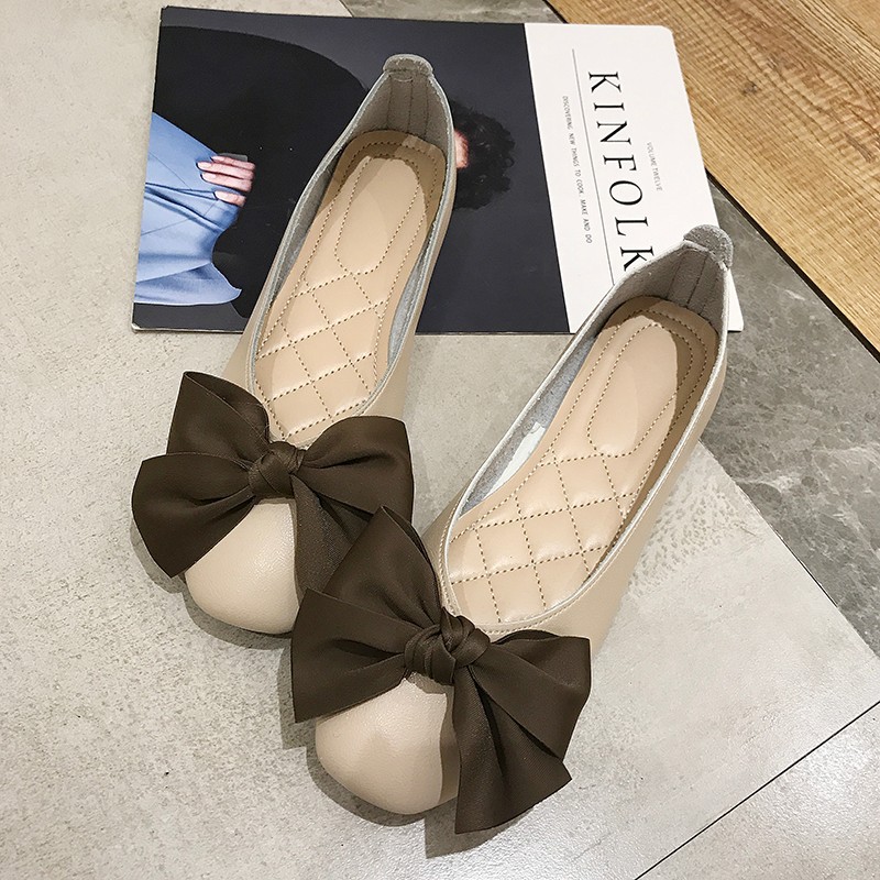Giày Búp Bê Phối Nơ Xinh Xắn Dành Cho Nữ Size Xl 41 42 43 | BigBuy360 - bigbuy360.vn