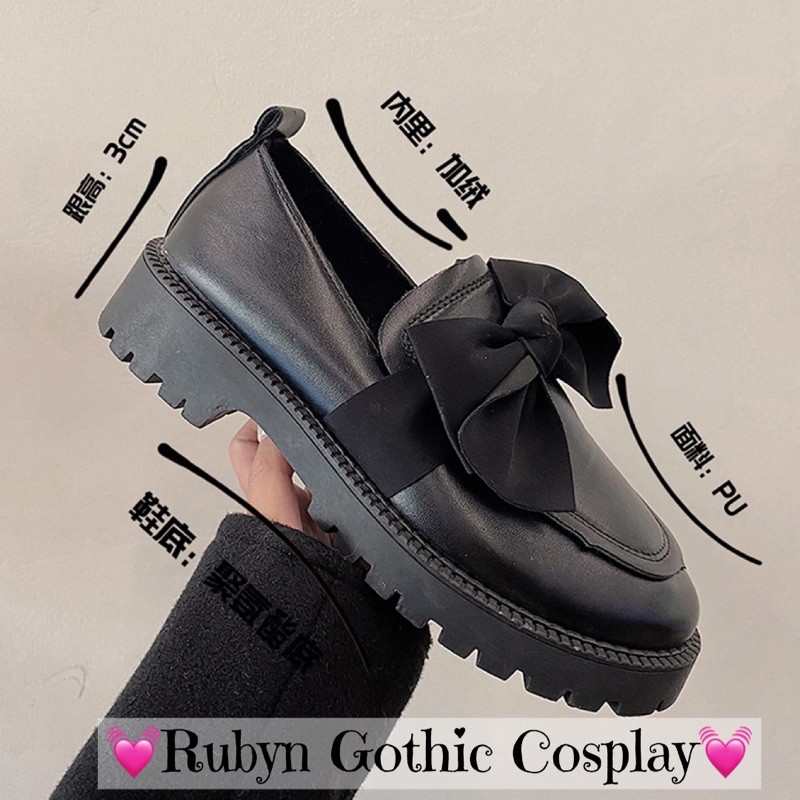 [Sẵn]  Giày Oxford Búp Bê Retro phối nơ vải xinh xắn ( Size 35 ~ 40 )