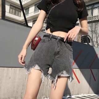 Bigsize XS-4XL Quần short jeans gấu rách tua rua mẫu 3