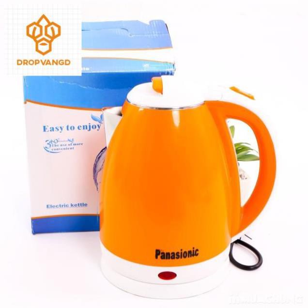 Ấm Siêu Tốc Đun Nước Electric Kettle  Dung Tích 1.8 Lít Loại 2 Lớp Màu, Bảo Hành 6 Tháng Lỗi Đổi Mới - AQ