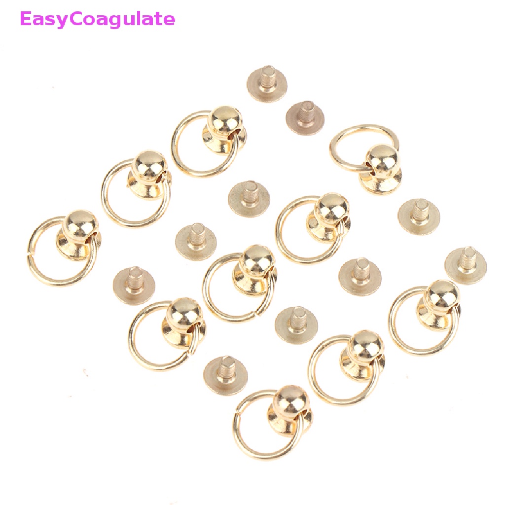 Set 10 Đinh Tán Đầu Tròn Bằng Kim Loại Chuyên Dụng