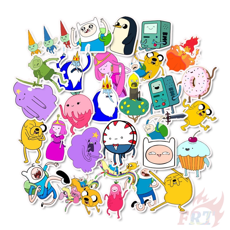 ❉ Adventure Time with Finn and Jake - Series 02 Stickers ❉ 50Pcs/Set Mixed Luggage Laptop Skateboard Doodle Stickers