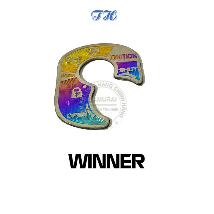 Tem titannium dán ổ khóa cho nhiều dòng xe như sirius, vario, raider fi, satria, winner, winner x, sonic, exciter 150,..