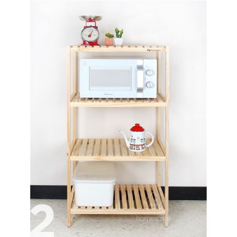 KỆ ĐỂ LÒ VI SÓNG 4 TẦNG Dài 60 x Cao 114 cm