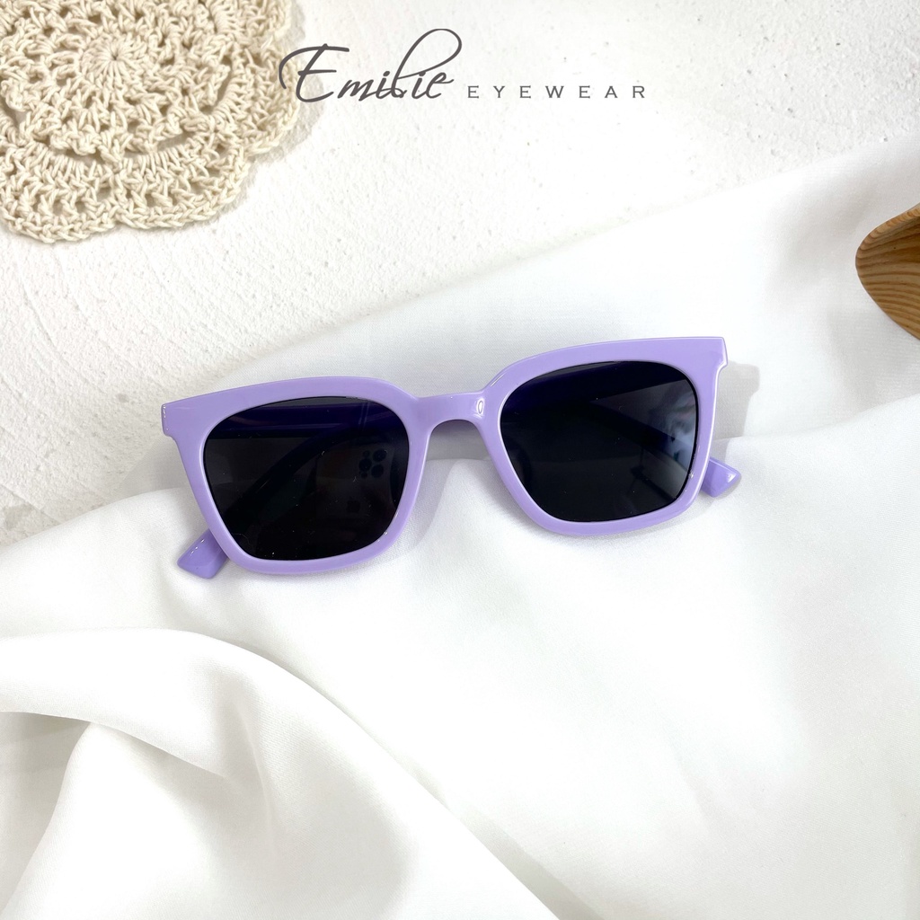 Gọng kính mát trẻ em nhiều màu Pastel siêu xinh nhựa dẻo nhẹ mắt chống UV400 Emilie eyewear