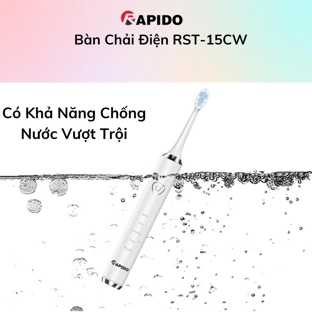 Bàn chải điện thông minh Rapido RST-15CW/WB - Hàng chính hãng