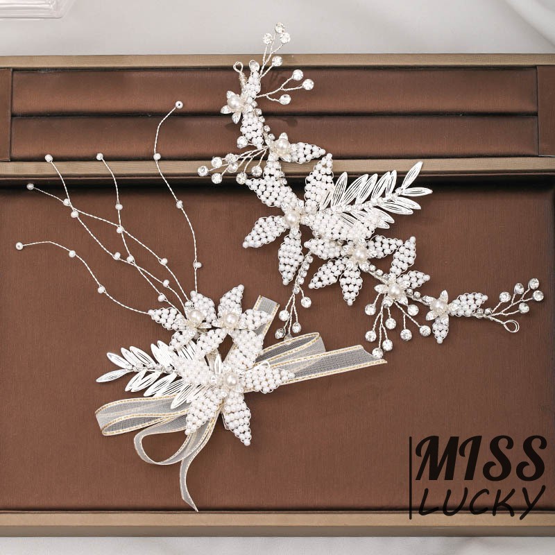 Trâm Cài Tóc Trang Trí Đính Đá Và Ngọc Trai Xinh Xắn Cho Nữ