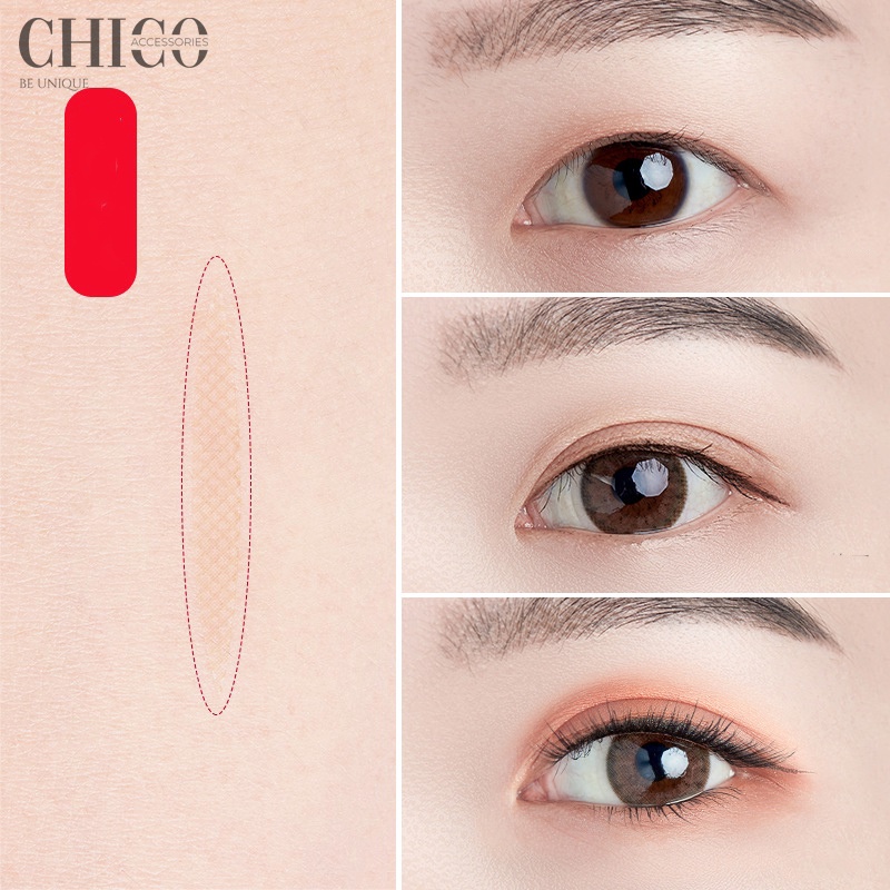 Bộ Miếng Dán Kích Mí Lưới Trong Suốt Không Lộ Hàng Nội Địa Trung Có Bán Lẻ Chico