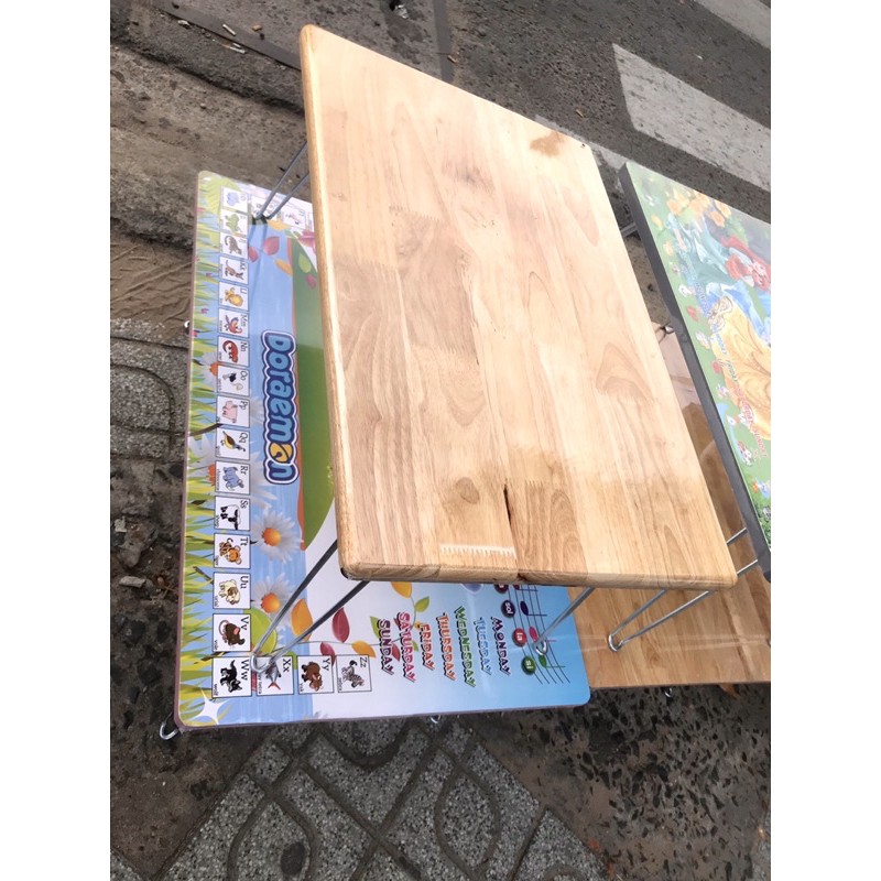 Bàn xếp gỗ được bo cạnh láng mịn 40*60