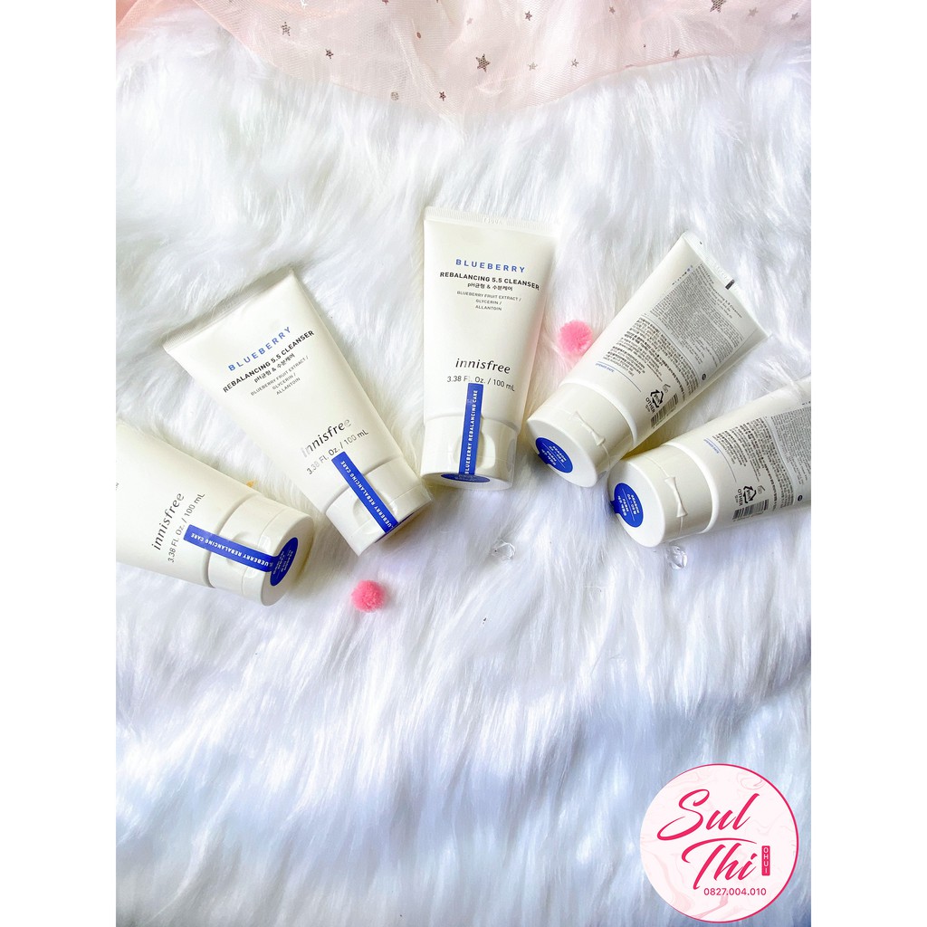 SỮA RỬA MẶT TỪ VIỆT QUẤT INNISFREE BLUEBERRY REBALANCING 5.5 CLEANSER 100ml
