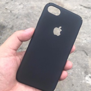 ốp lưng cho iphone hở táo màu đen cao cấp