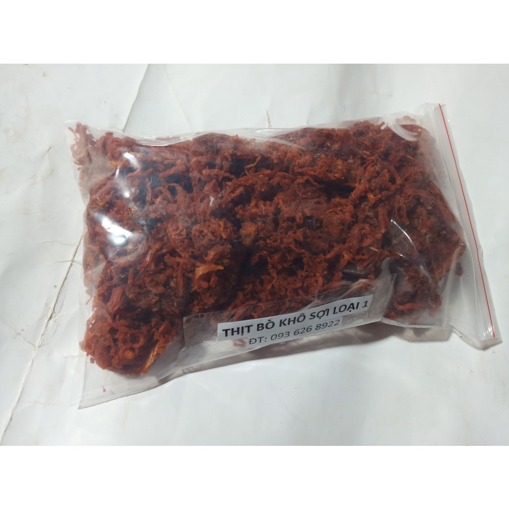 Thịt bò khô sợi 500g loại 1
