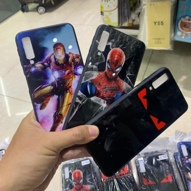 Ốp Samsung A750,A7-2018 dẻo lưng kính