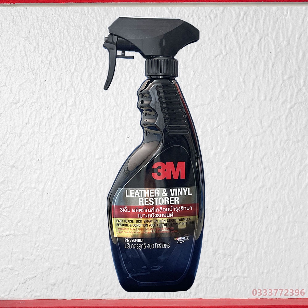 Vệ sinh bảo dưỡng ghế da 3M Leather And Vinyl Restorer 400ml
