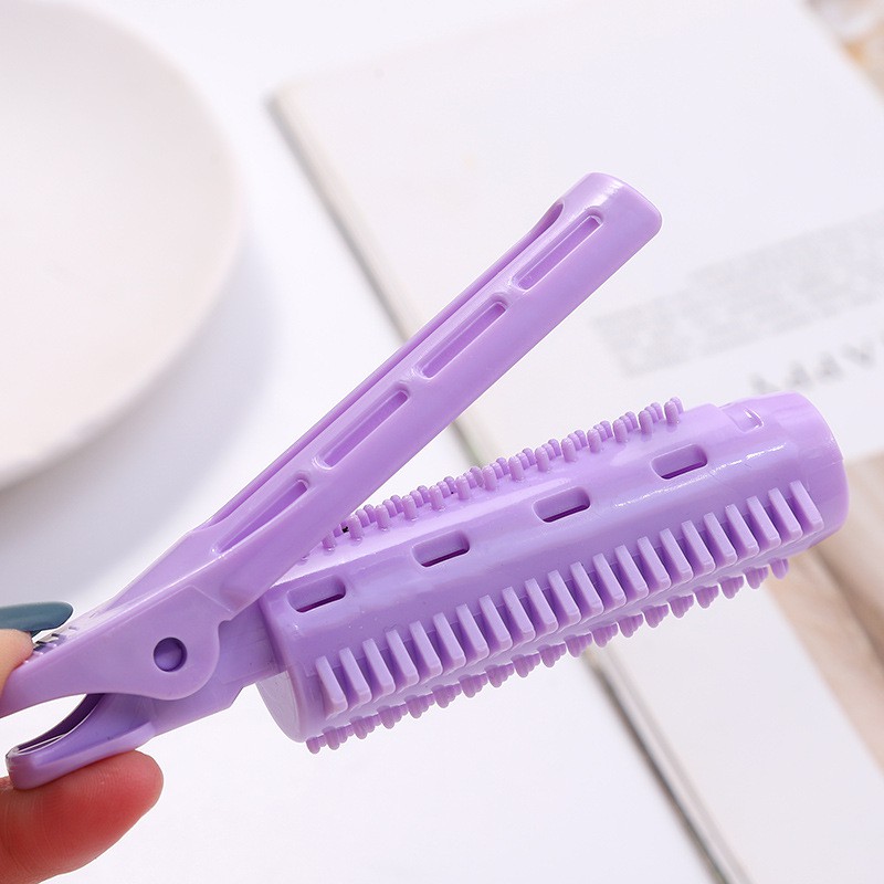 Kẹp phồng chân tóc KT6 lô cuốn tự dính tóc tạo độ bồng cho tóc Hàn Quốc lô cuốn tóc mái bay 10.5cm nhựa 5 màu