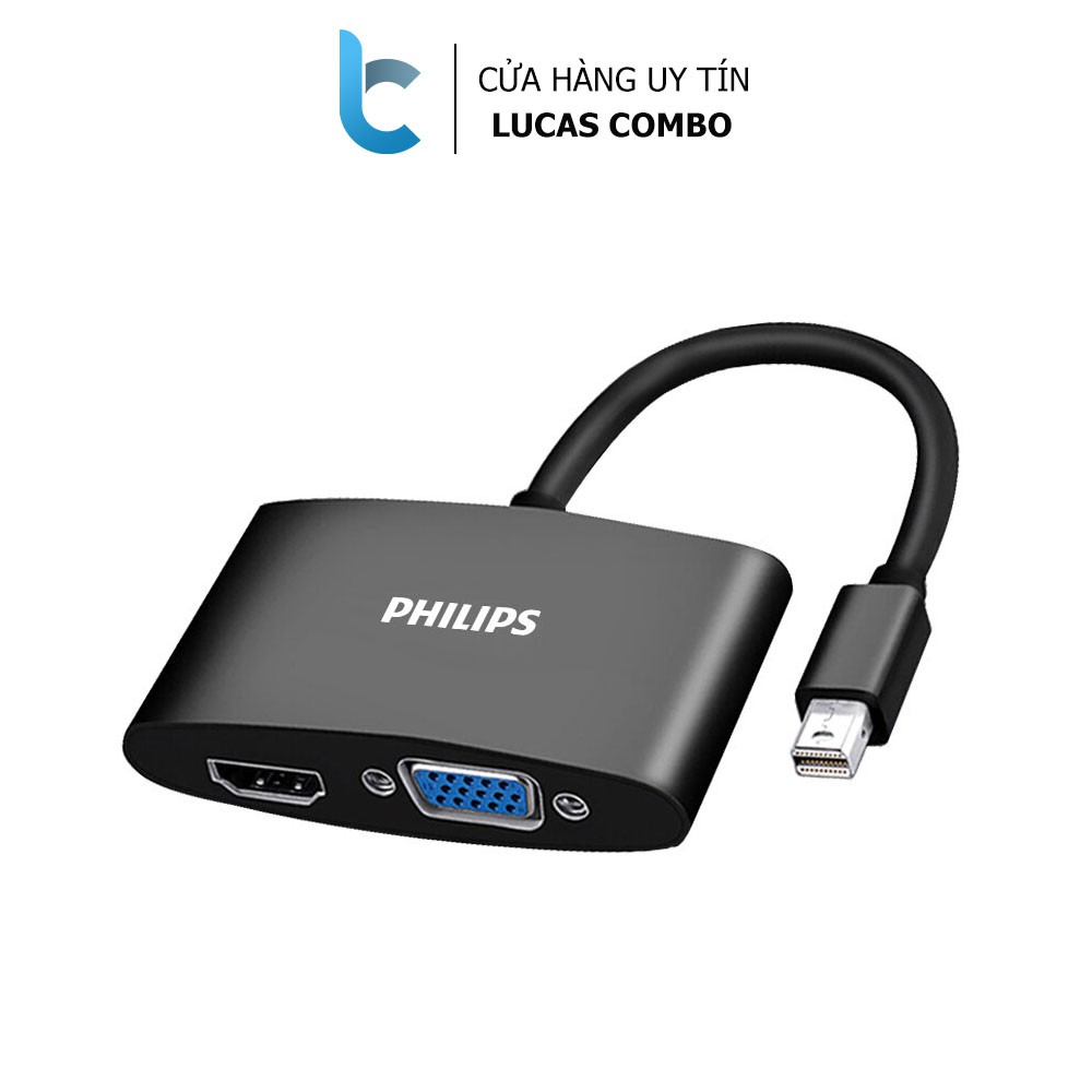 Cổng Chuyển/Hub Chuyển Đổi Từ Cổng MiniDisplayport Thunderbolt Sang HDMI Và VGA Philips