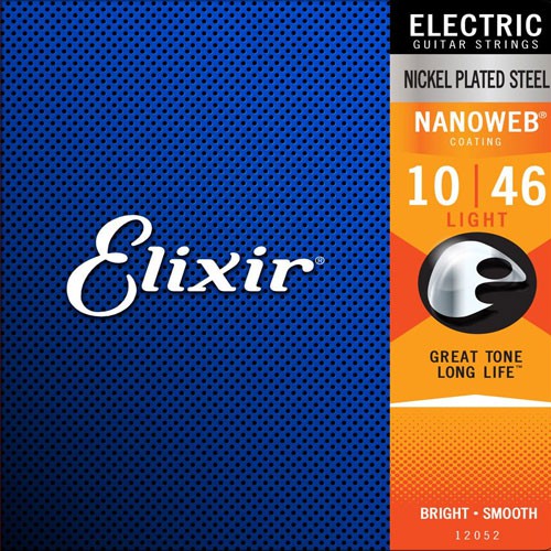 (Chính hãng USA) Dây đàn Elixir Nanoweb Electric Guitar Strings 10-46