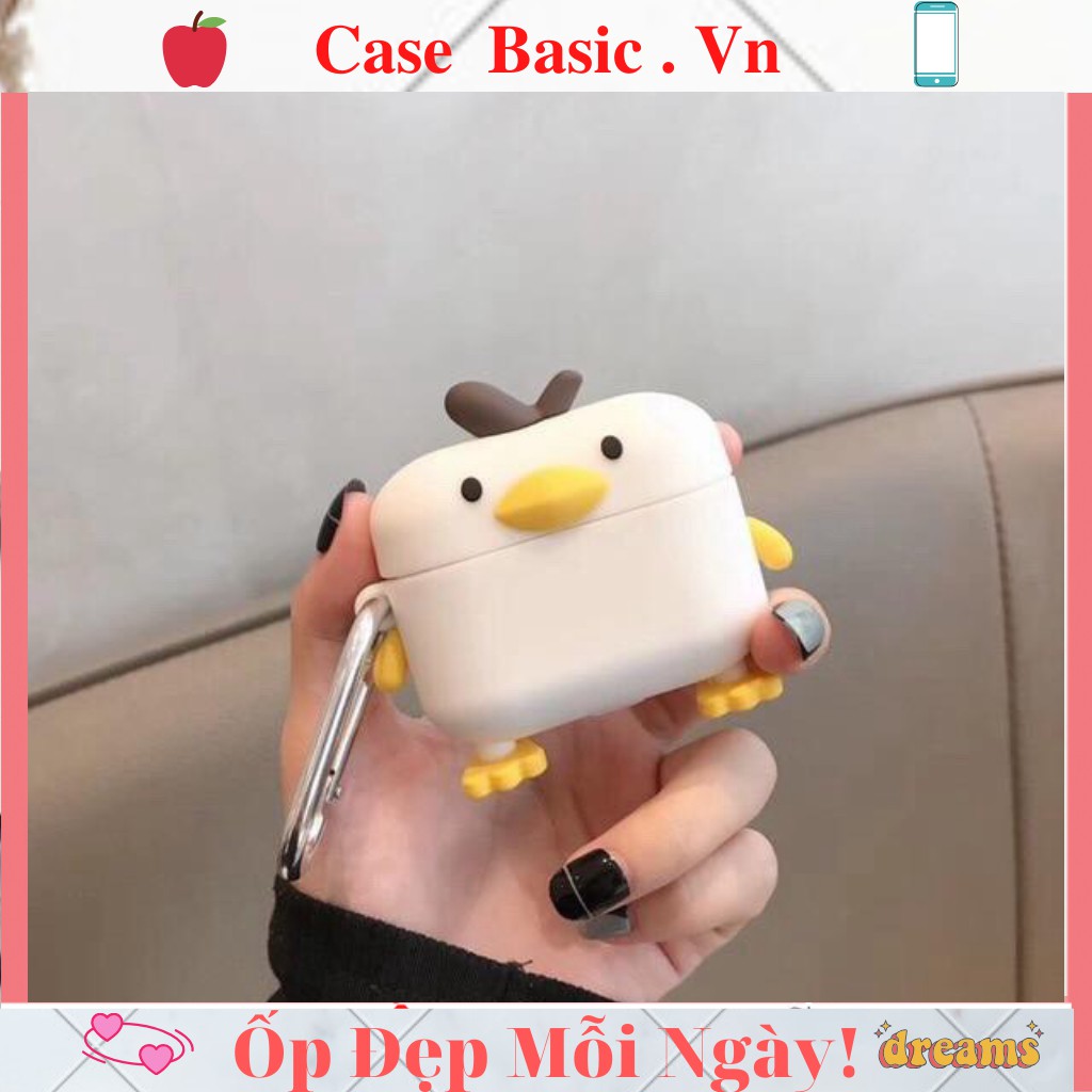 Vỏ Ốp Case airpod airpods 1 2 3 pro 2 pro2 bảo vệ, bao đựng tai nghe không dây bluetooth  Tặng kèm móc