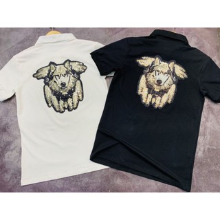 Áo thun nam nữ hình chó ALASKA kim sa đính đá cực chất - 100% vải cotton mát mẻ - chuẩn form xuất khẩu