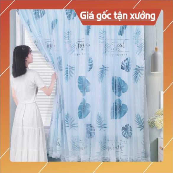 Rèm Cửa Dán Tường 2 Lớp Hoạt Tiết Dễ Thương - Rèm Dán Tường Phòng Ngủ Phòng Tắm Tiện Lợi