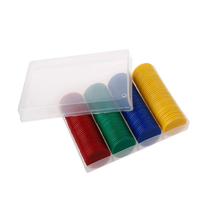 Bộ phỉnh trơn 160 chip nhựa nhiều màu