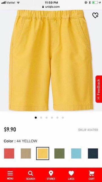 Quần kaki bé trai Uniqlo