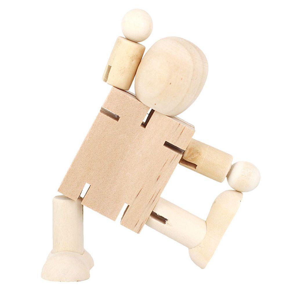 Set 2 Con Rối Gỗ Hình Con Rối DIY Trang Trí Nhà Cửa