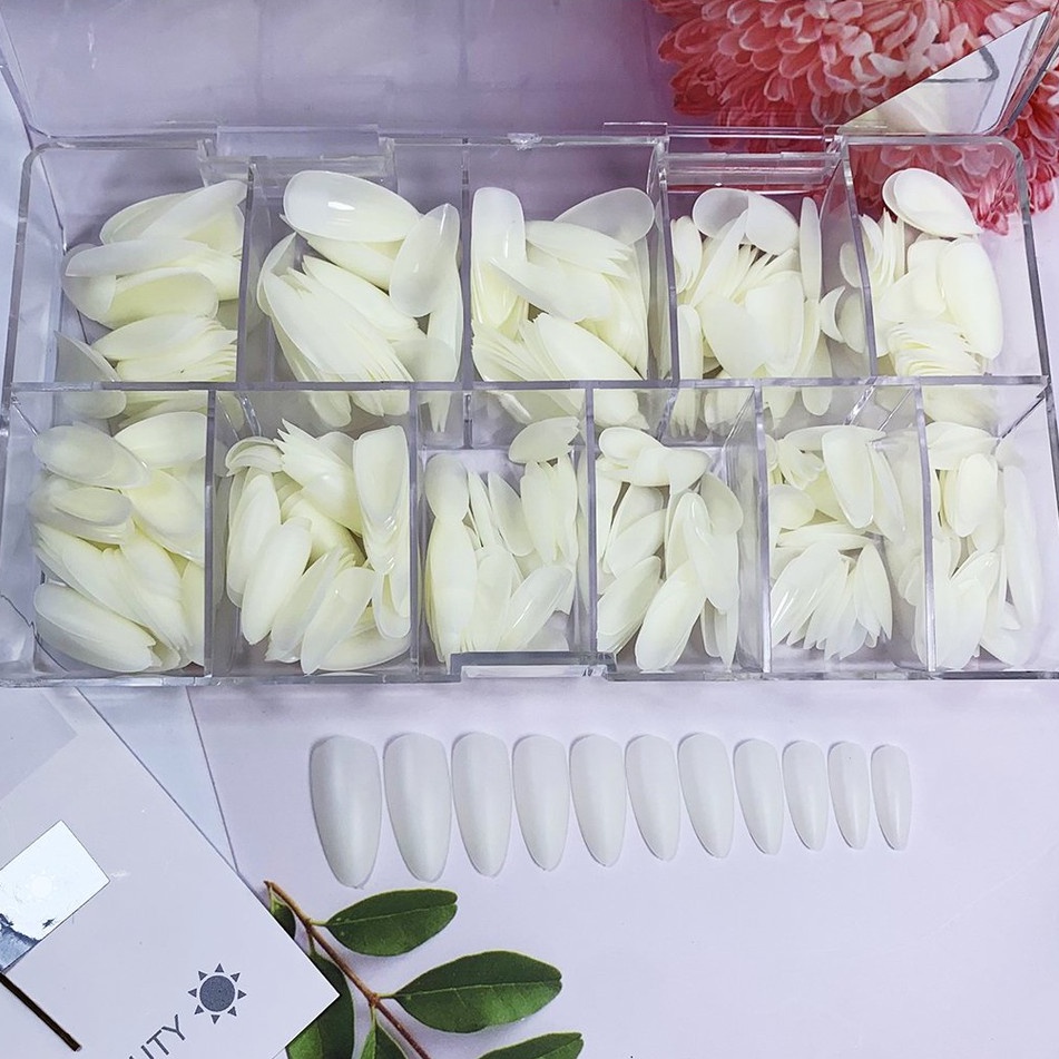 Móng úp HSM chuẩn form bầu và nhọn phụ kiên nail giá chính hãng THẾ GIỚI NAIL XINH