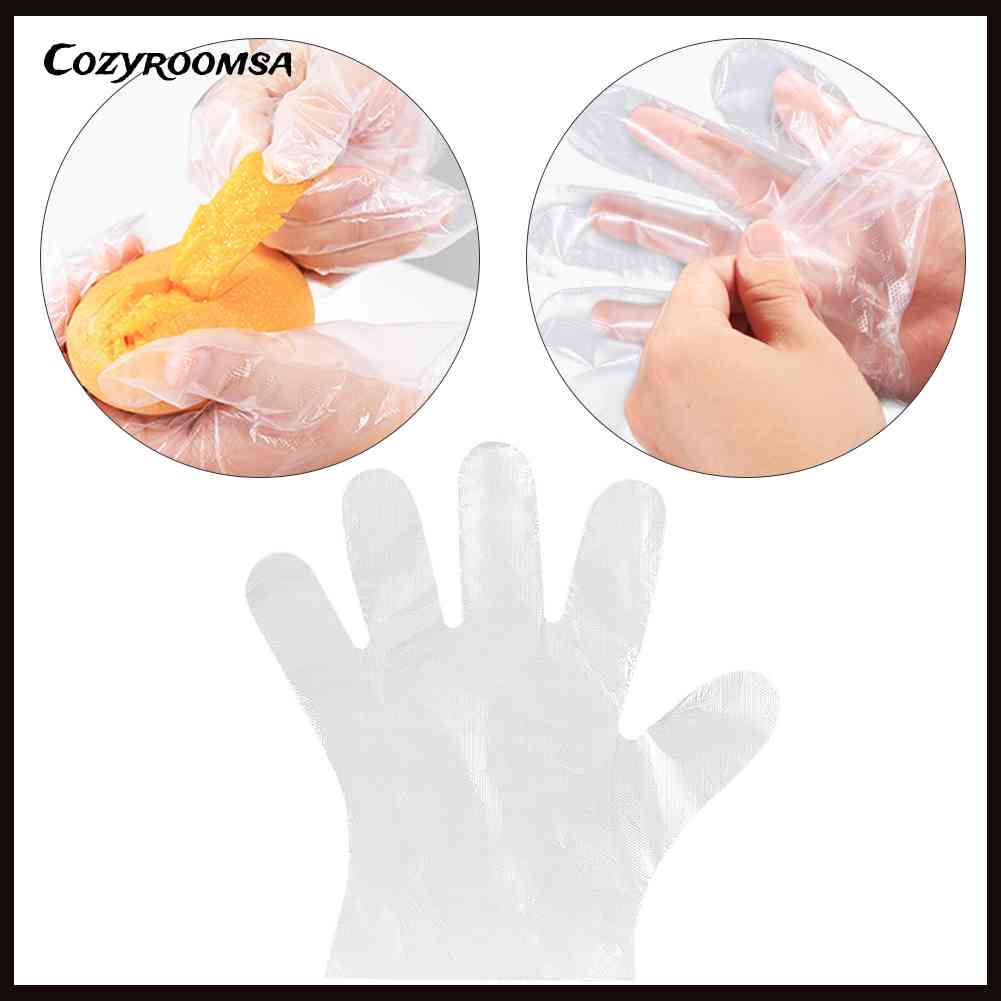 100 Găng Tay Trong Suốt Dùng Một Lần Để Nấu Ăn Tiện Dụng