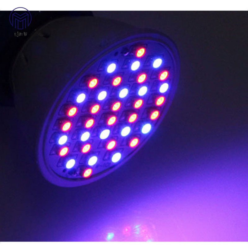 Đèn E27 36 bóng LED chiếu ánh sáng dạ UV IR trồng cây trong nhà tiện dụng