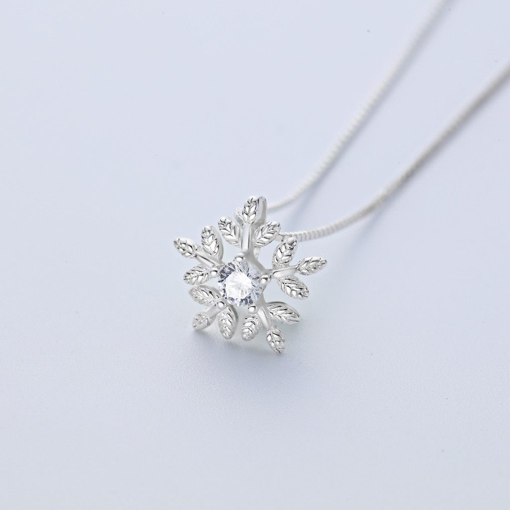 Bộ trang sức bạc Hình hoa tuyết trắng thời trang sành điệu dành cho các nàng xinh đẹp ANTA Jewelry -ATJ3032B