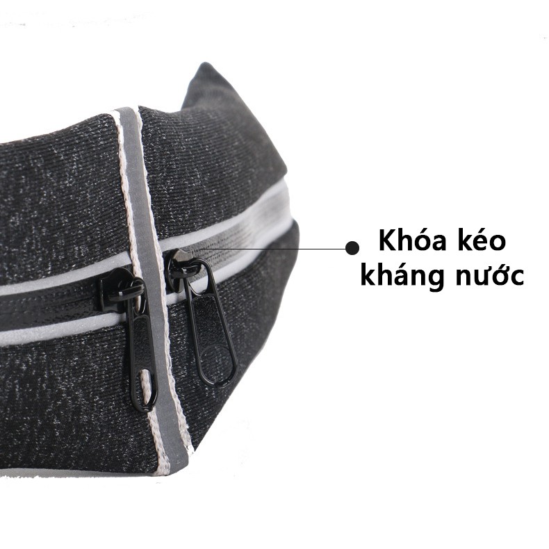 Túi đeo thể thao, túi thắt lưng nam nữ Rhino B201 vừa điện thoại 6.5" và các loại vật dụng khi leo núi, chạy, đi bộ