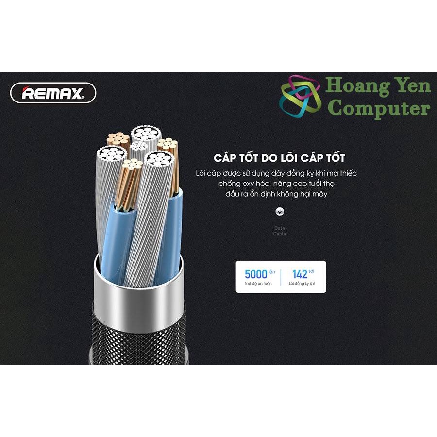 [RC-152a] Cáp Sạc Nhanh TYPE C Remax RC-152a cho ANDROID Dài 1M (Dây Dù, Có Đèn Led ) - MÀU SẮC NGẪU NHIÊN