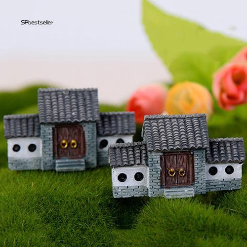 Mô hình ngôi nhà cổ tích mini bằng nhựa resin dùng trang trí DIY