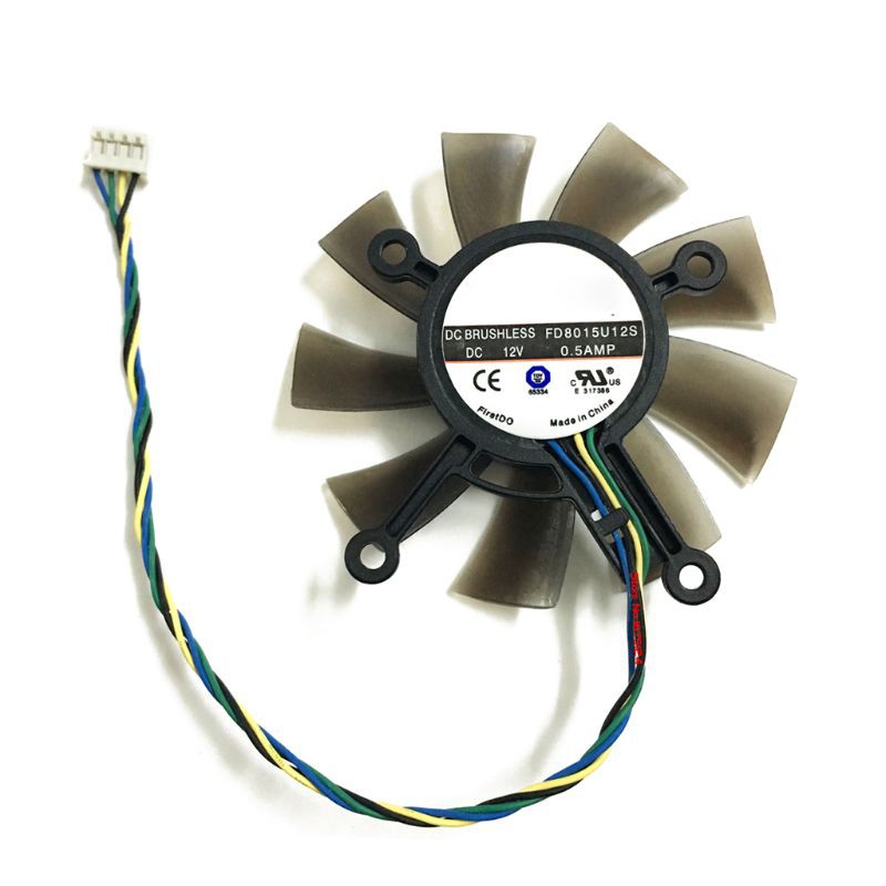 RUN♡ DC12V 0.5AMP 4PIN Cooler Fan For ASUS HD7850 Graphics Video Card Cooling Fans